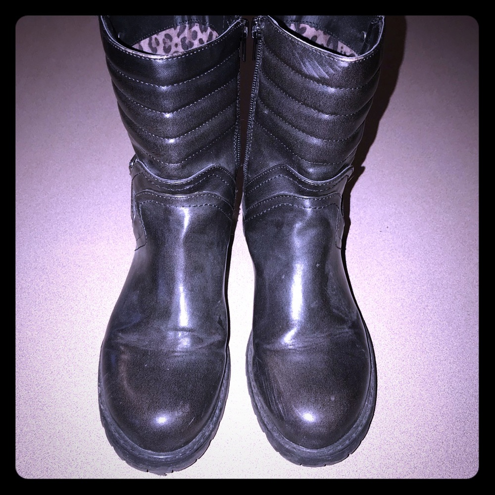 Guess mid calf moto boots